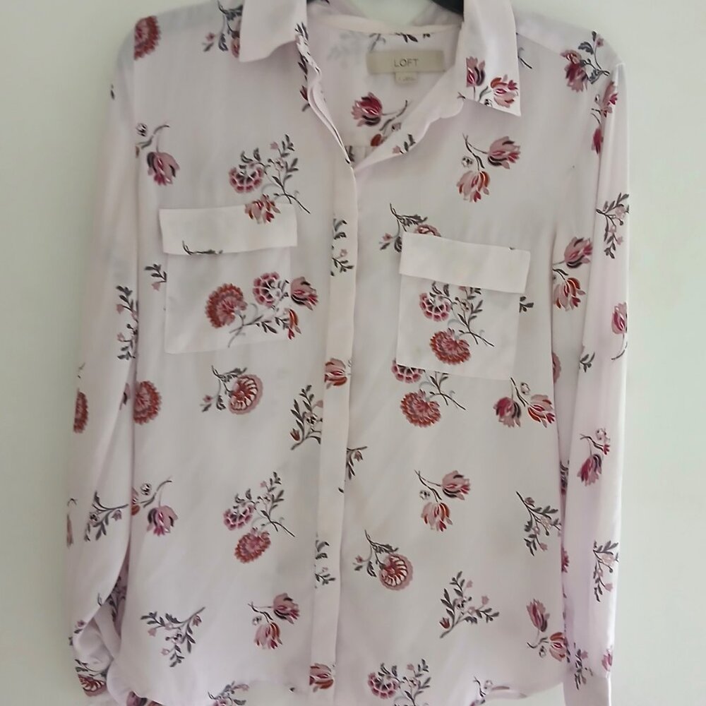 Loft Woman's Blouse Long Sleeve Small